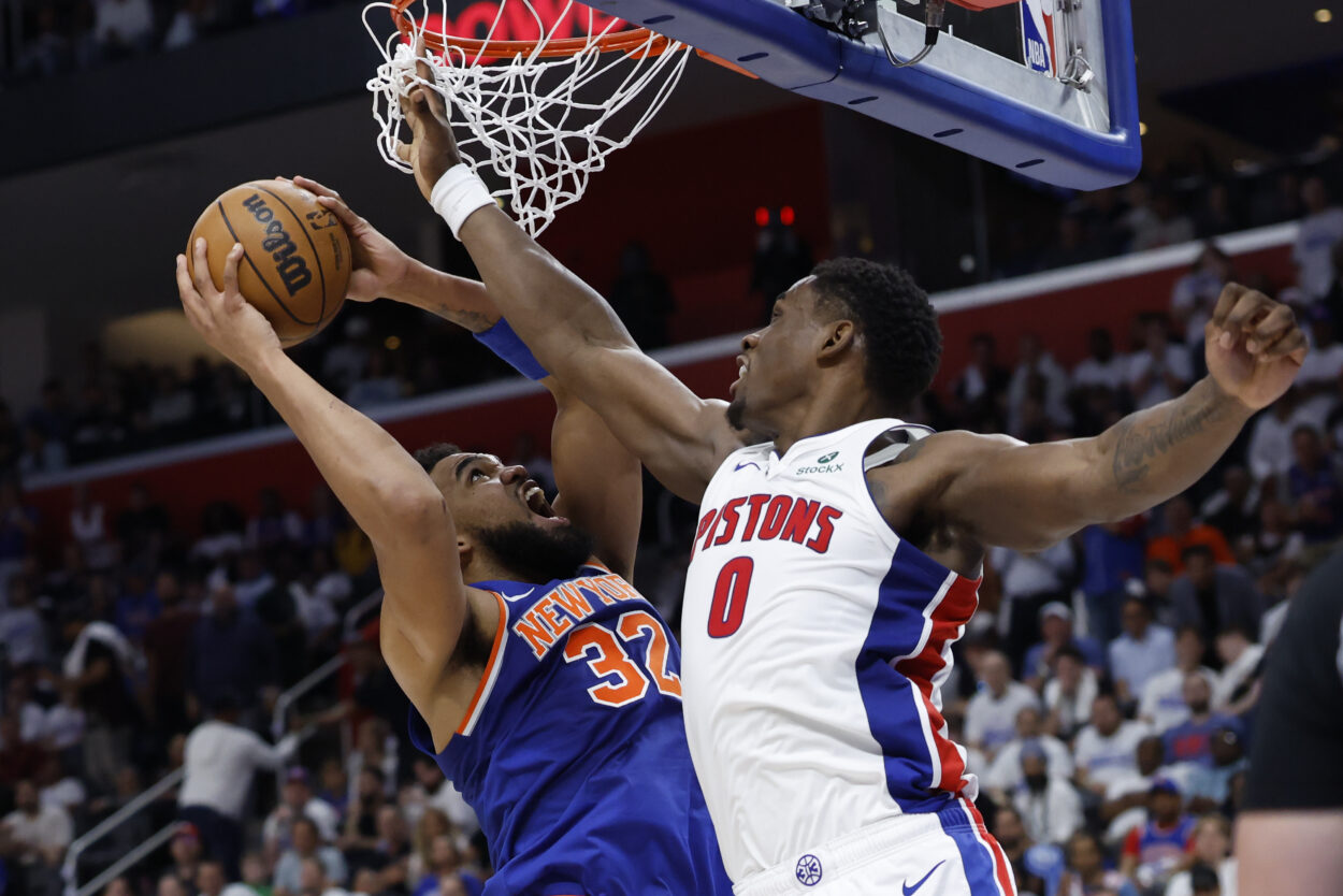 NBA: Playoffs-New York Knicks at Detroit Pistons