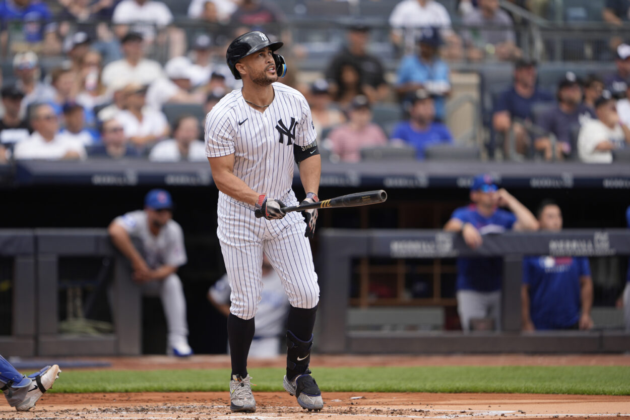 MLB: Chicago Cubs at New York Yankees, giancarlo stanton