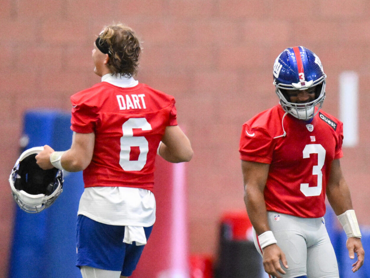 Giants, Jaxson Dart, Russell Wilson