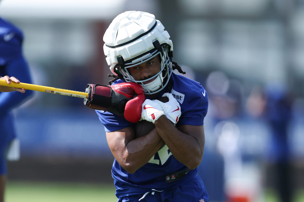 Montrell Washington , NFL: New York Giants Training Camp