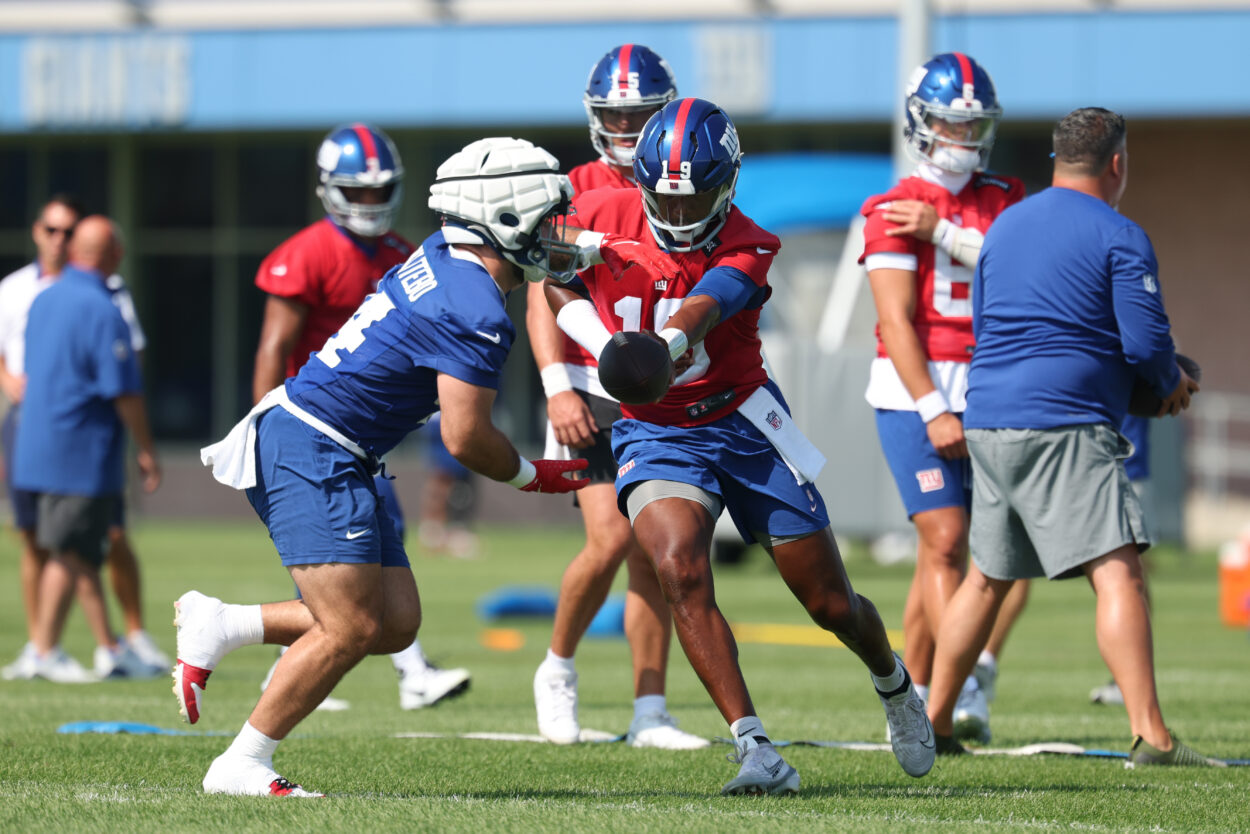 NFL: New York Giants Training Camp, cam skattebo