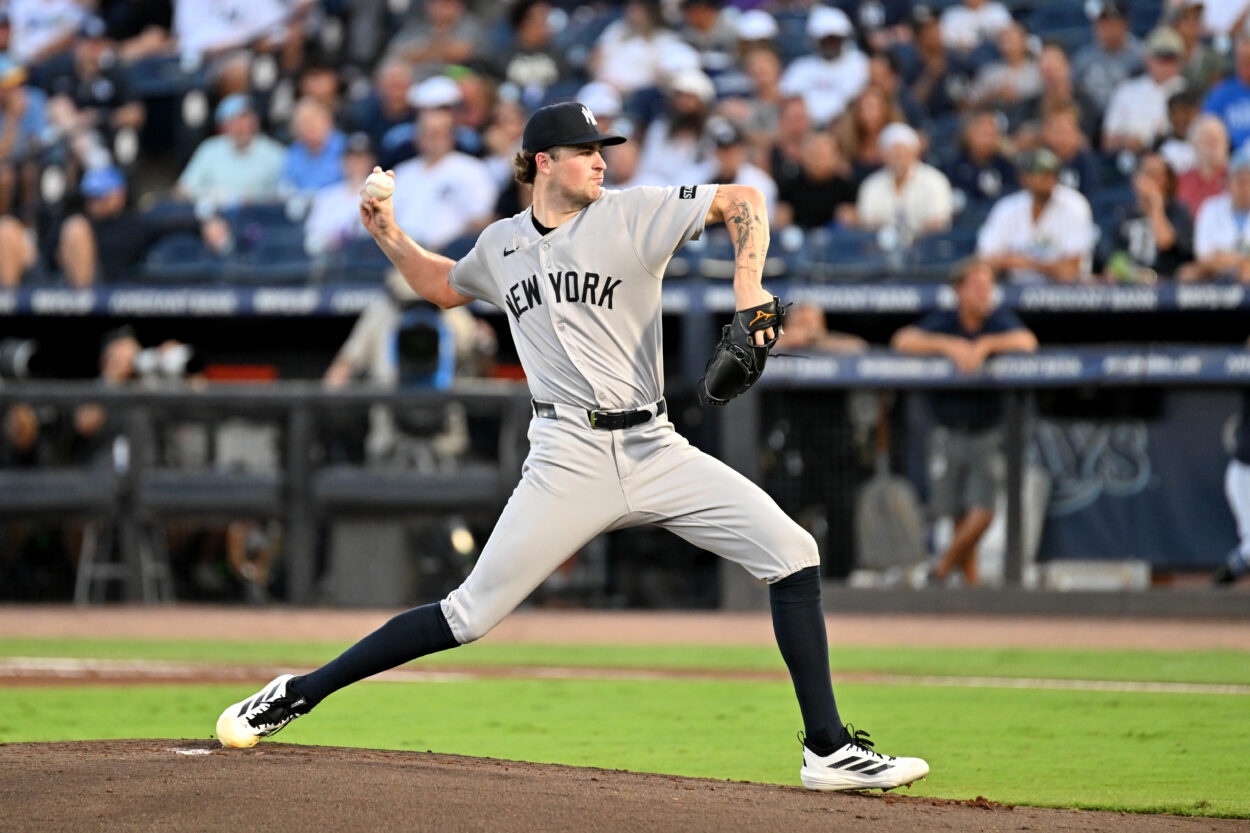 MLB: New York Yankees at Tampa Bay Rays, cam schlittler