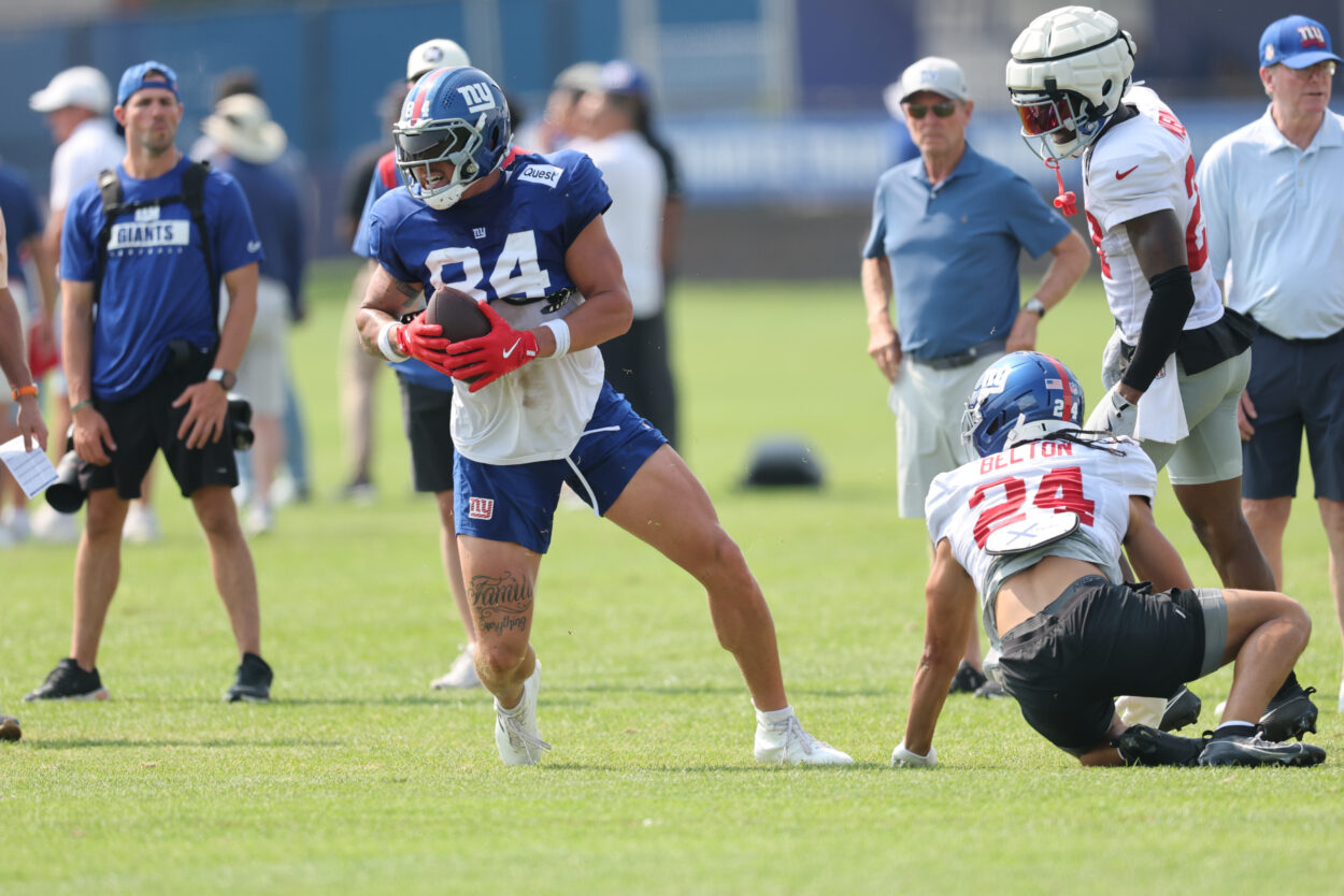 NFL: New York Giants Training Camp, Theo Johnson