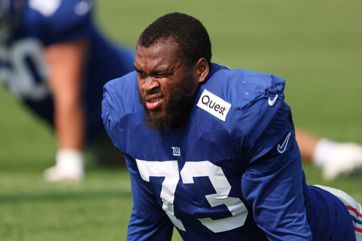 NFL: New York Giants Training Camp, evan neal