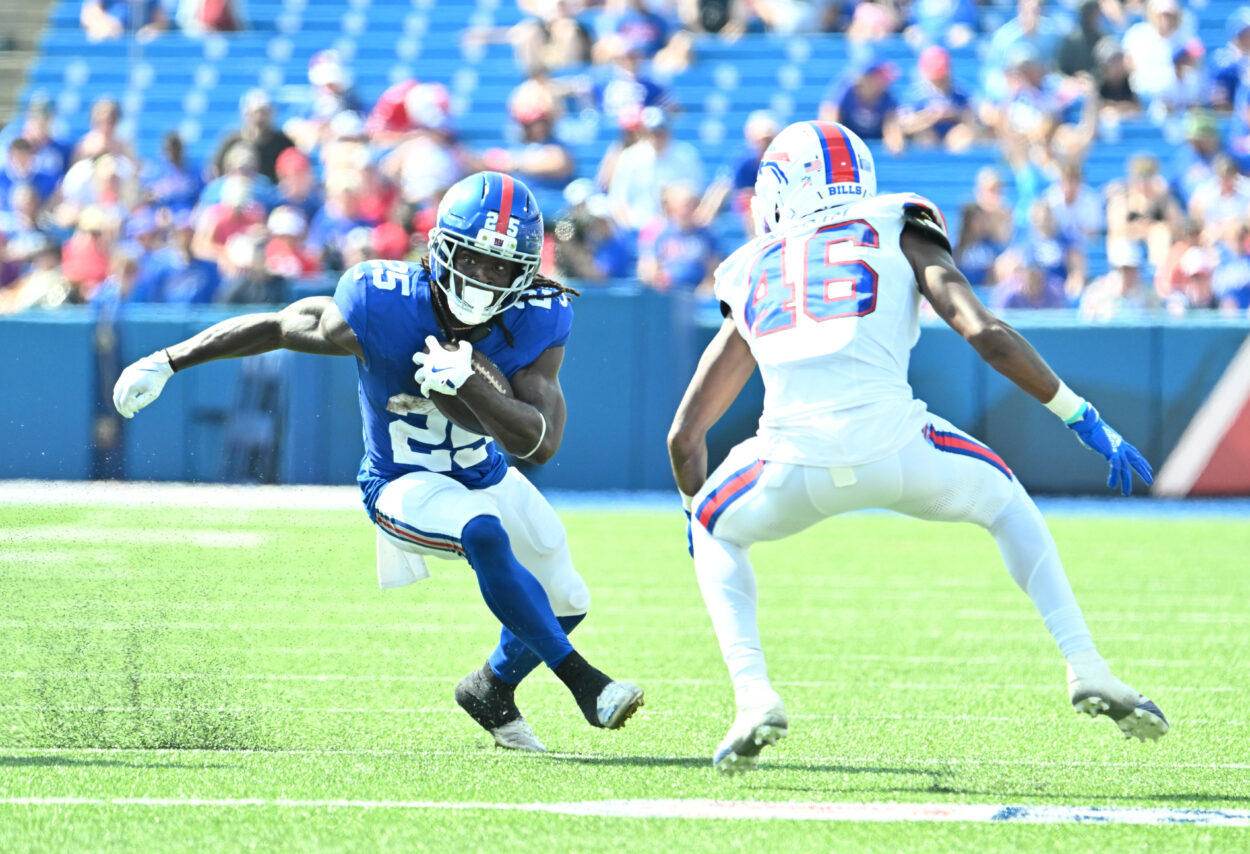 Dante Turbo Miller, NFL: New York Giants at Buffalo Bills