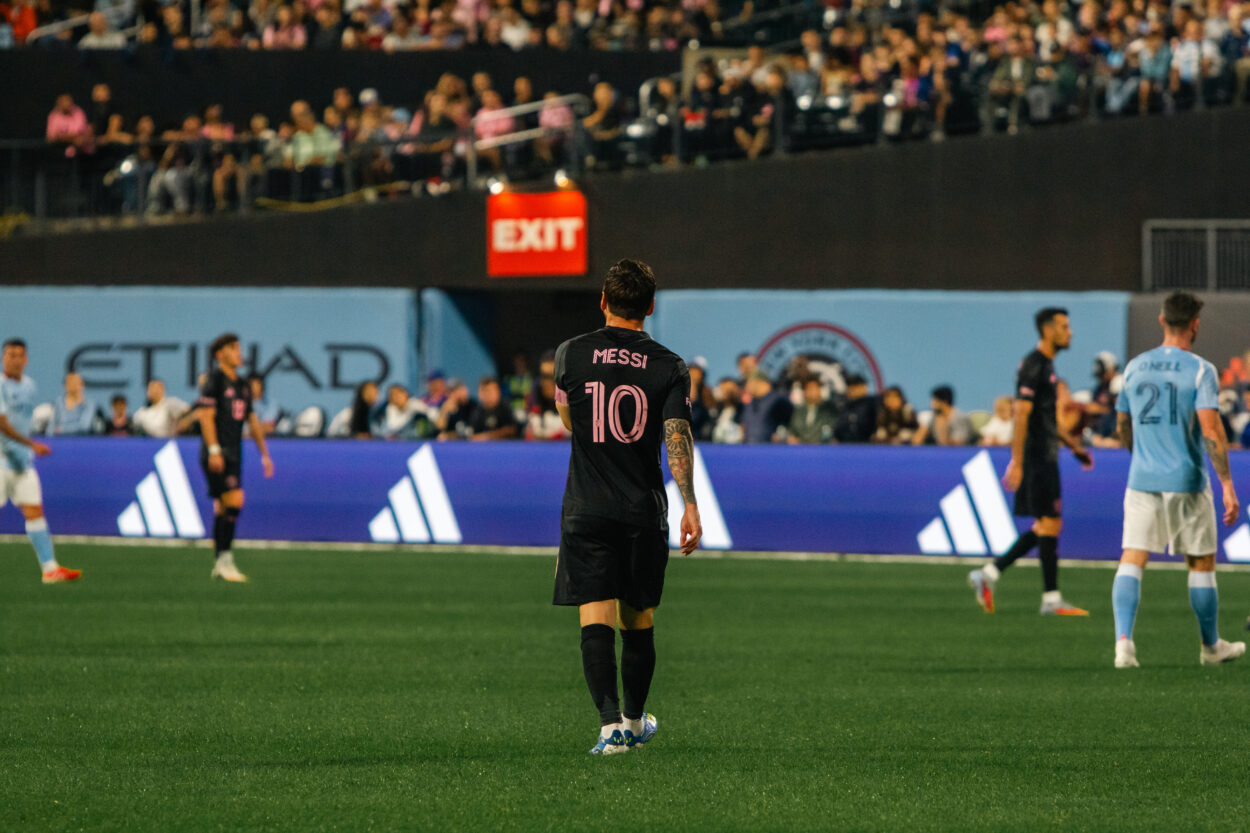 Messi recorded two goals and one assist in the match | Credit: AshLeigh Addarich 
