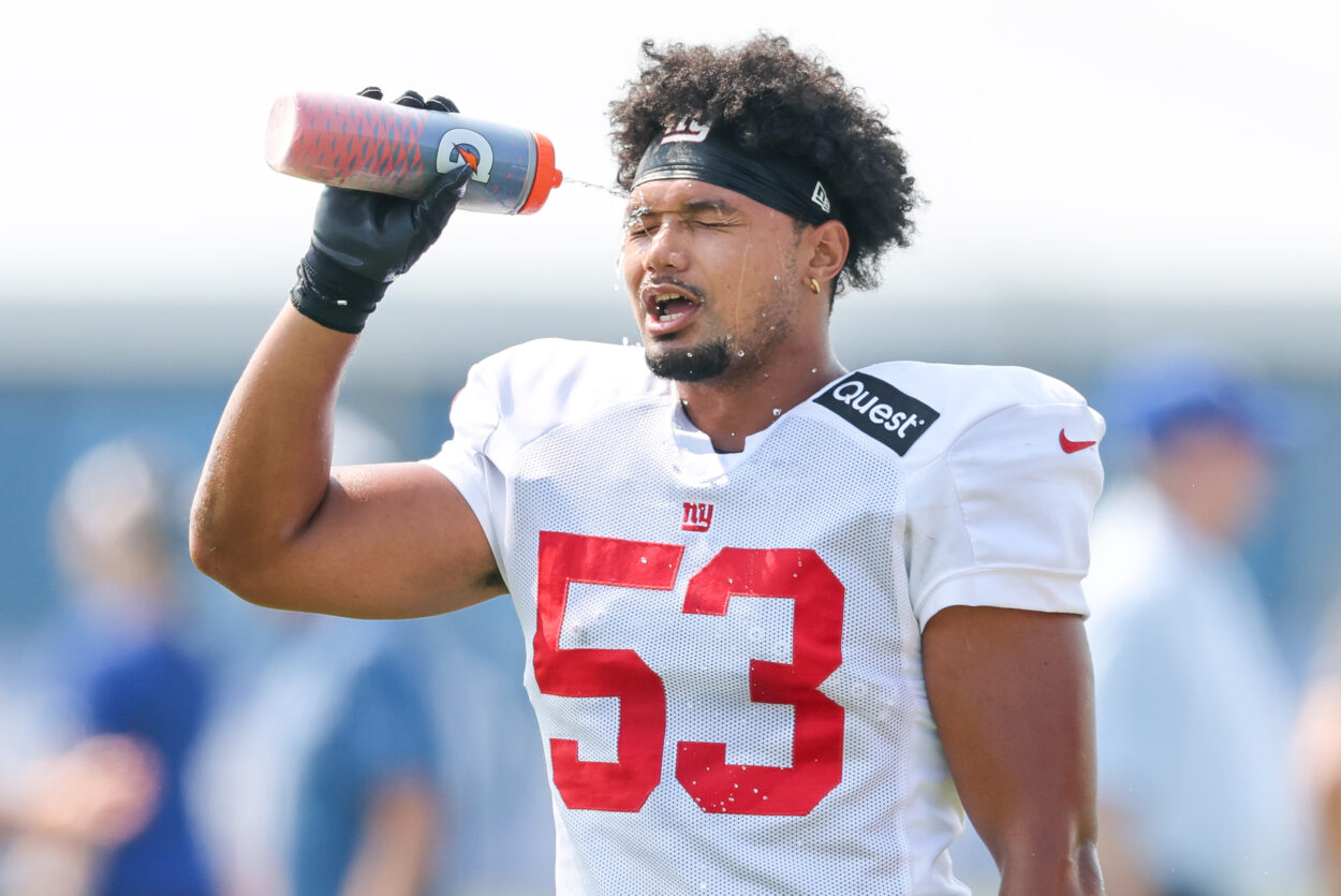 Darius Muasau, NFL: New York Giants Training Camp