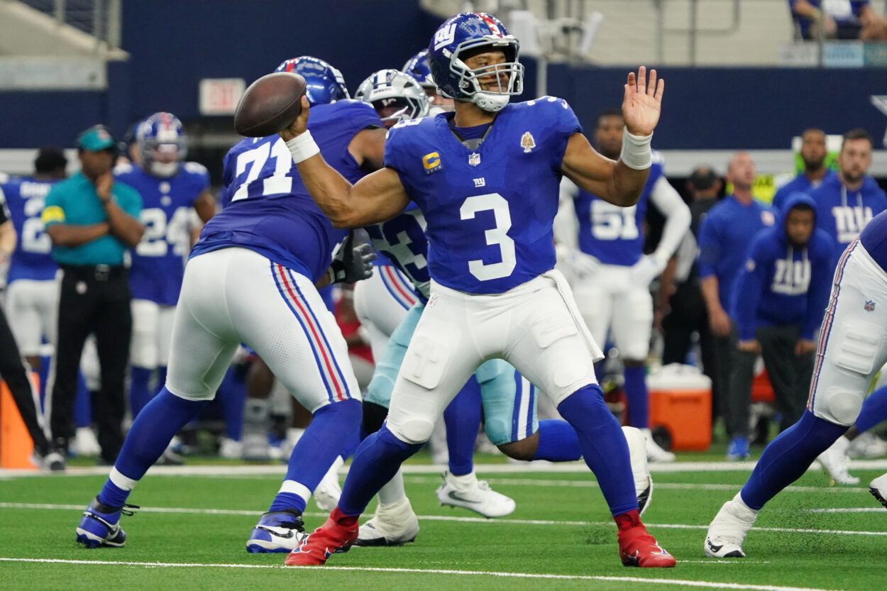 Russell Wilson, NFL: New York Giants at Dallas Cowboys