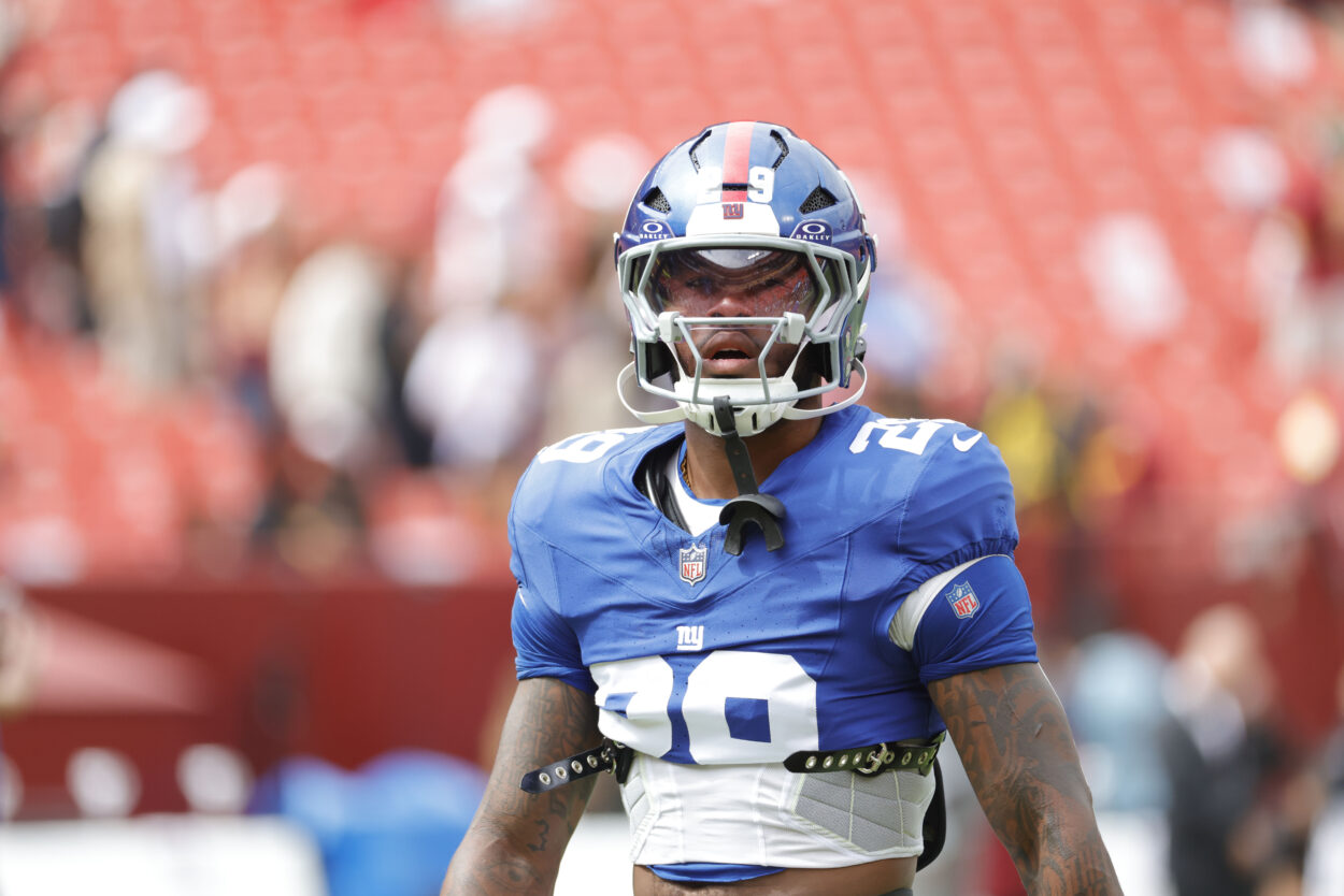 Tyrone Tracy Jr., NFL: New York Giants at Washington Commanders