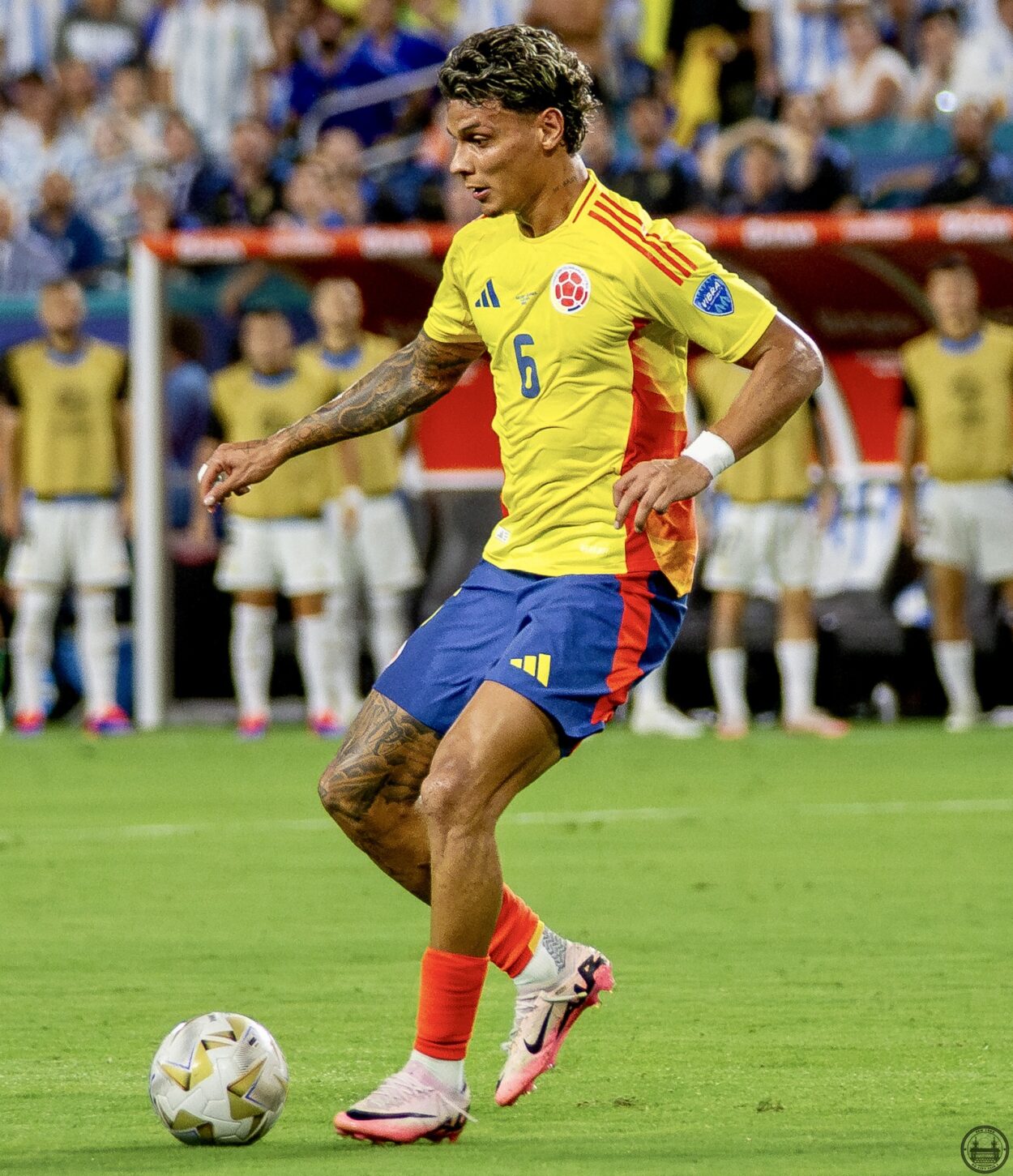 Richard Rios a high profile player for Colombia | Credit Juan Carlos Rubiano
