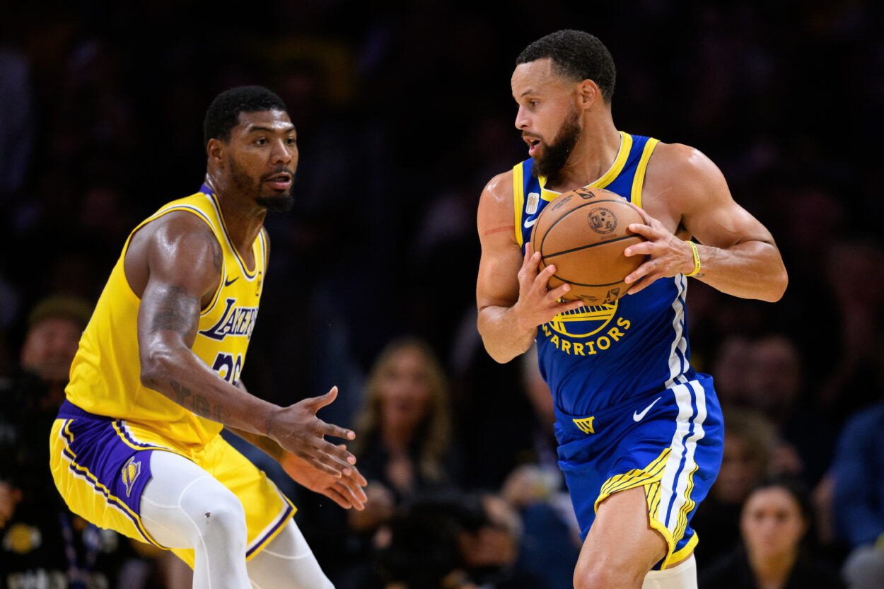 Stephen Curry, NBA: Golden State Warriors at Los Angeles Lakers