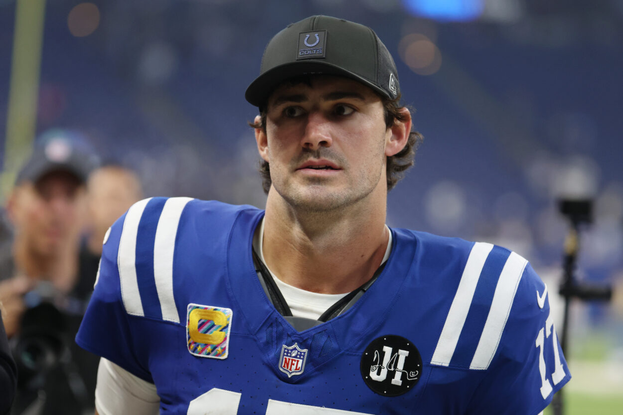 Daniel Jones, Giants, NFL: Las Vegas Raiders at Indianapolis Colts