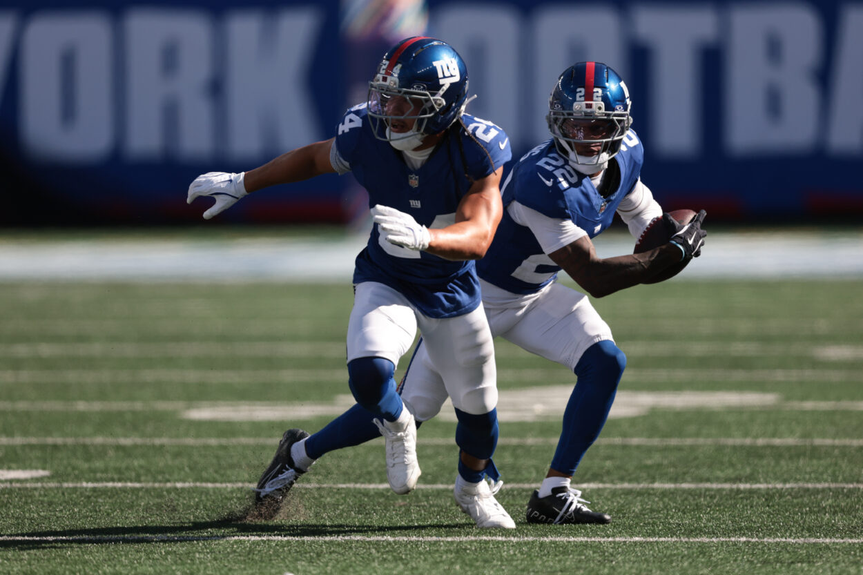 NFL: Los Angeles Chargers at New York Giants, dane belton