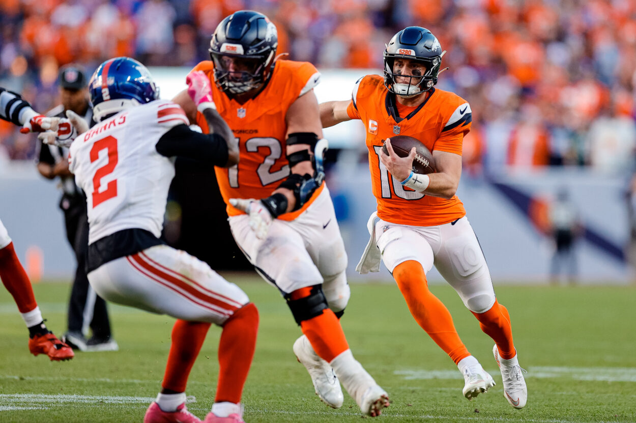 Deonte Banks, NFL: New York Giants at Denver Broncos