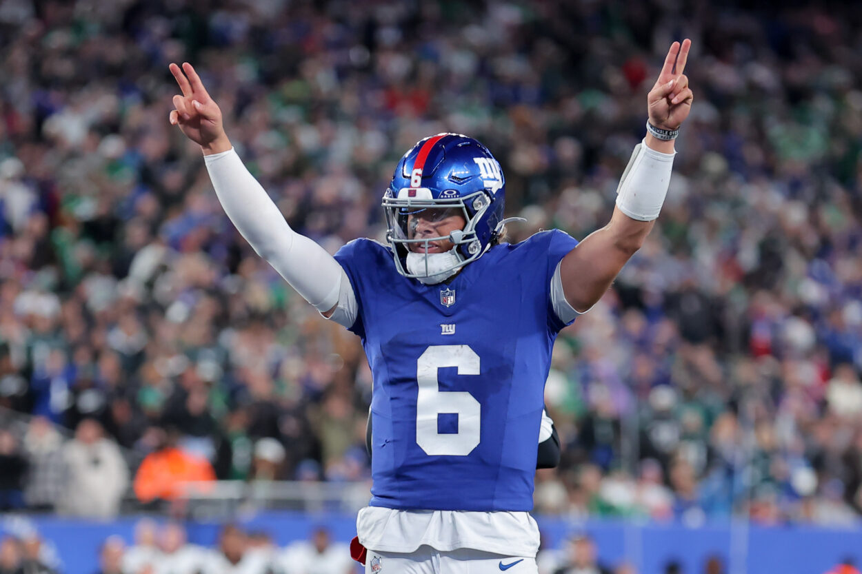 NFL: Philadelphia Eagles at New York Giants, jaxson dart