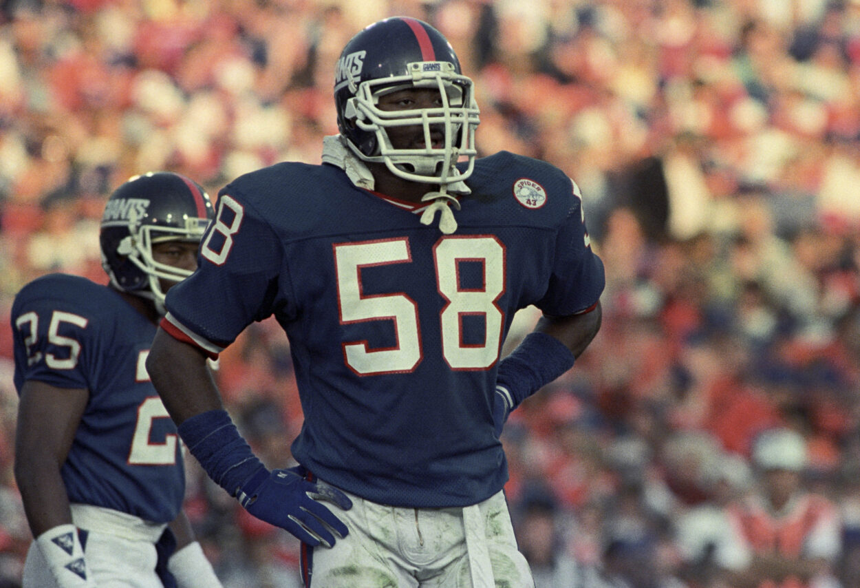 Carl Banks, giants, NFL: Super Bowl XXI