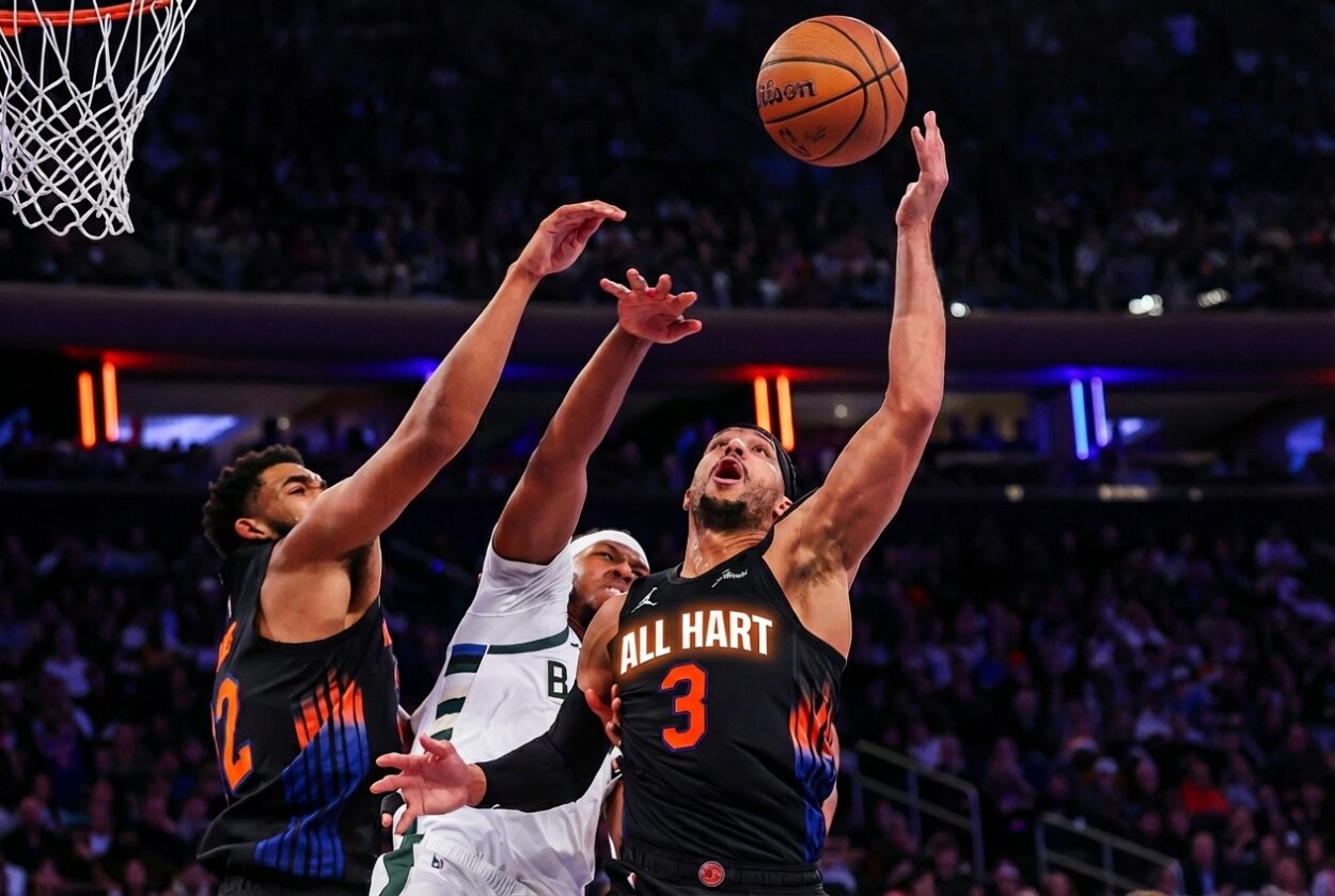 NBA: Milwaukee Bucks at New York Knicks, josh hart