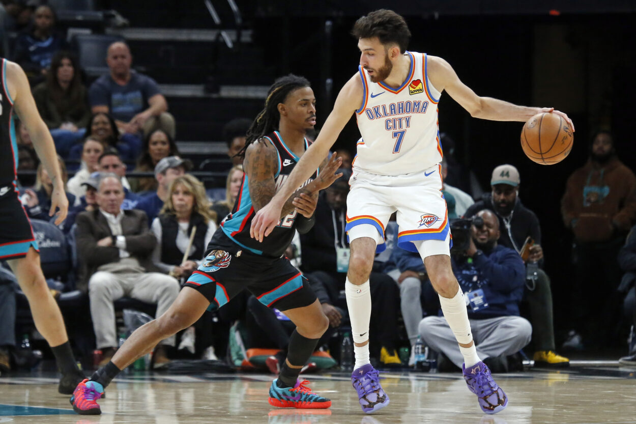 Chet Holmgren, warriors, NBA: Oklahoma City Thunder at Memphis Grizzlies