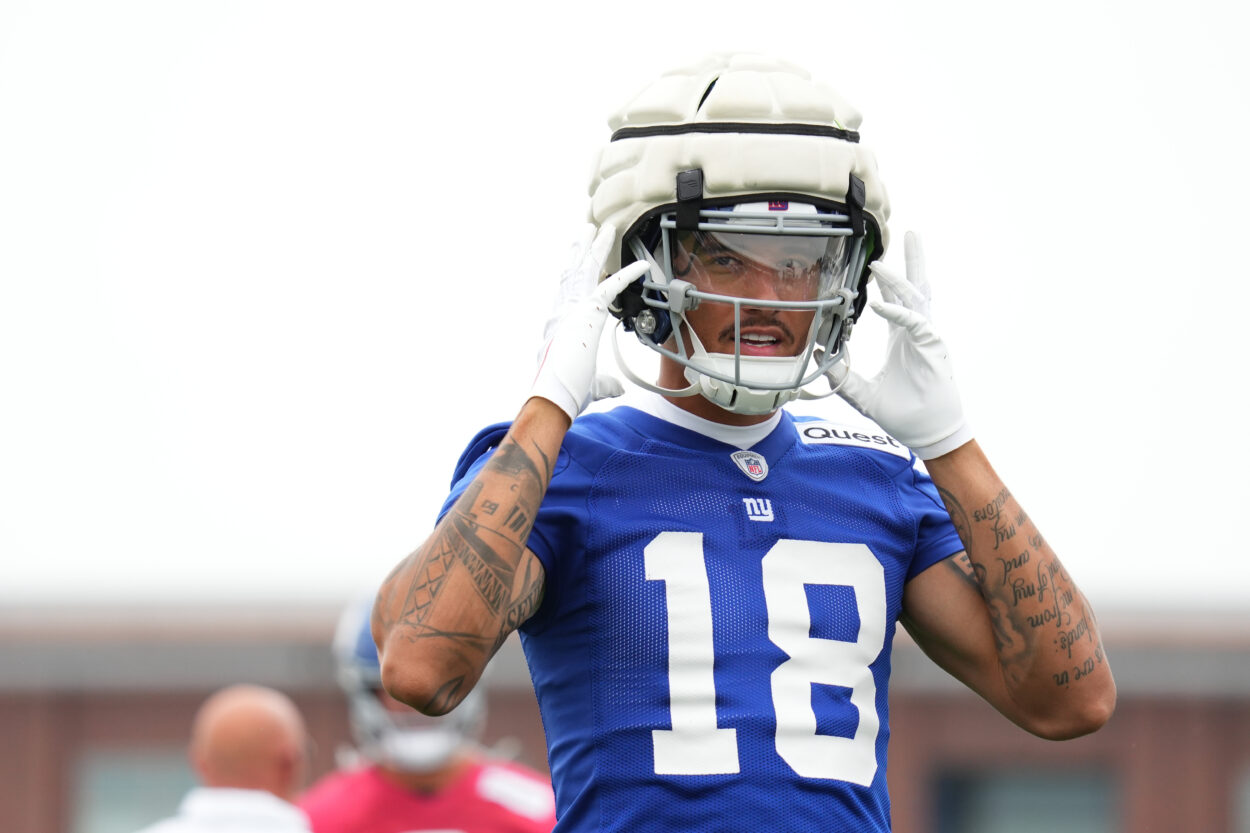 Isaiah Hodgins, NFL: New York Giants Training Camp