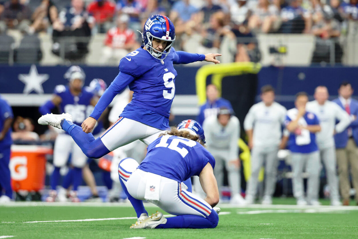 Graham Gano, NFL: New York Giants at Dallas Cowboys