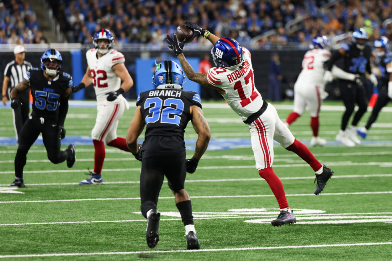 Wan'Dale Robinson, NFL: New York Giants at Detroit Lions