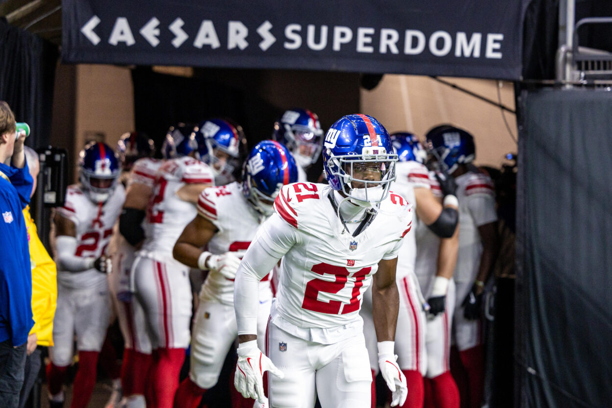 paulson adebo, NFL: New York Giants at New Orleans Saints