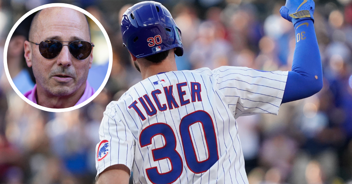 Jul 19, 2025; Chicago, Illinois, USA; Chicago Cubs outfielder Kyle Tucker (30) gestures after hitting a home run against the Boston Red Sox during the first inning at Wrigley Field. Mandatory Credit: David Banks-Imagn Images, yankees, mets